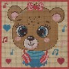 ES Lily Bear - Needlepoint Tapestry Canvas