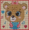Lily Bear - Needlepoint Tapestry Design