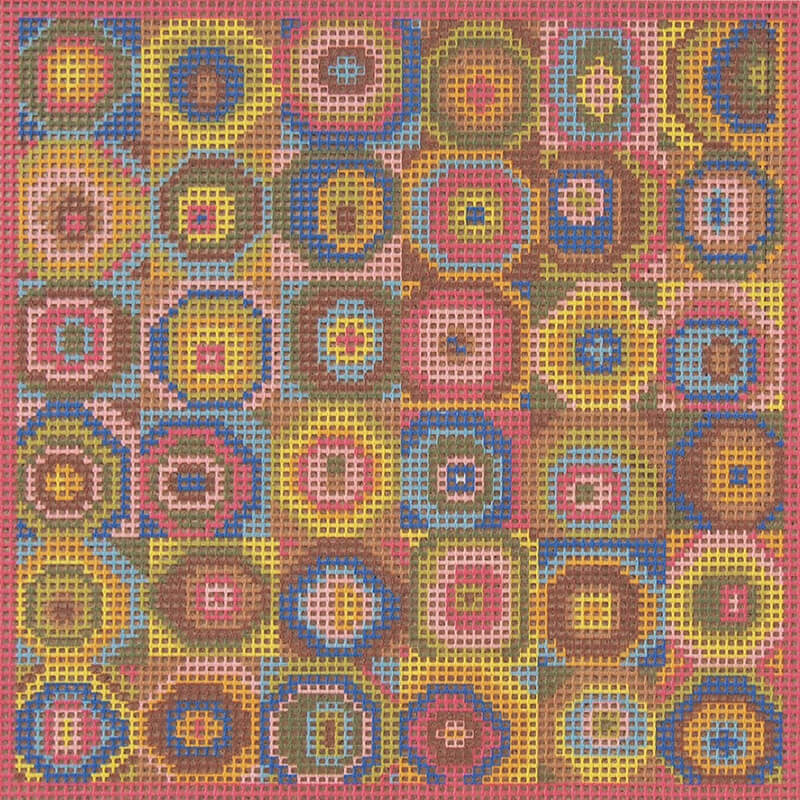 ES Wobbly Circles - Needlepoint Tapestry Canvas