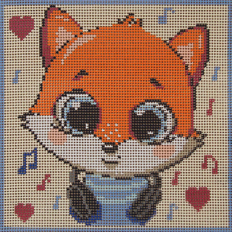 ES Milo Fox - Needlepoint Tapestry Canvas