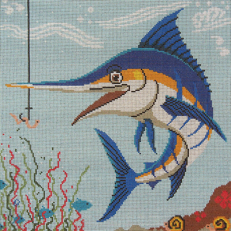Hooked - Needlepoint Tapestry Canvas