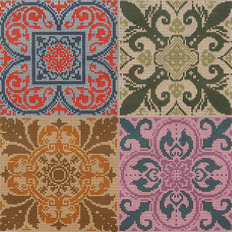 Persian Tiles - Needlepoint Tapestry Canvas