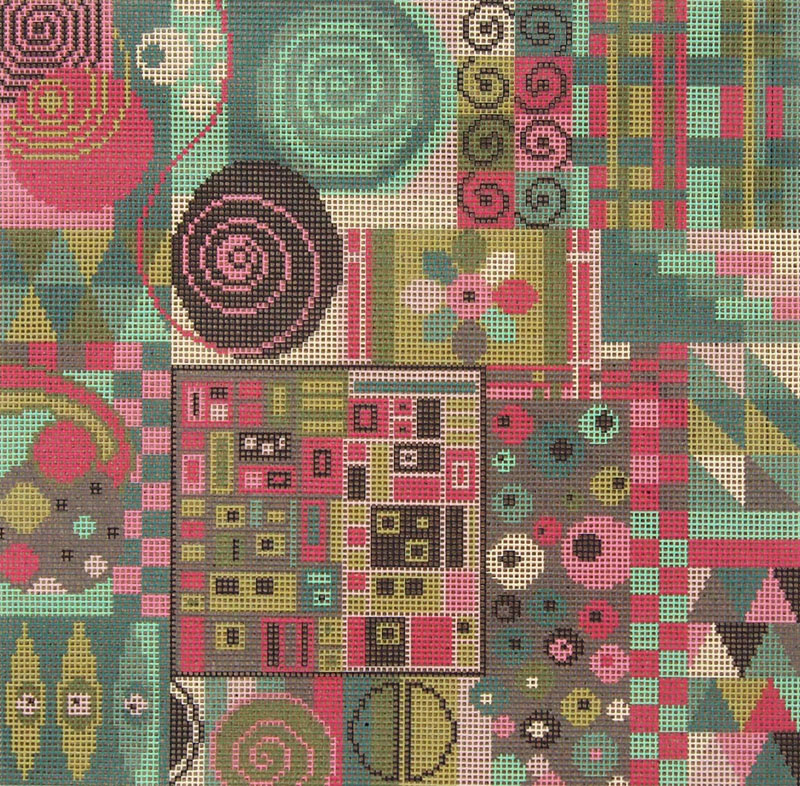 Klimt - Gustav Pistachio - Needlepoint Tapestry Canvas