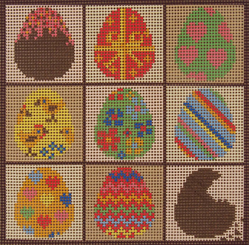ES Easter Eggs - Needlepoint Tapestry Canvas