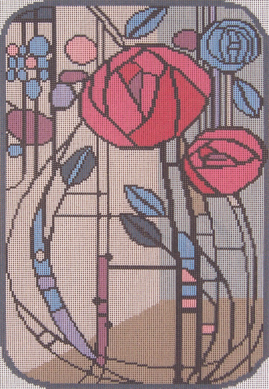 Mackintosh Rose - Needlepoint Tapestry Canvas