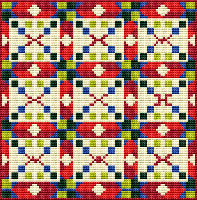 Apache Needlepoint Tapestry Digital Download Chart
