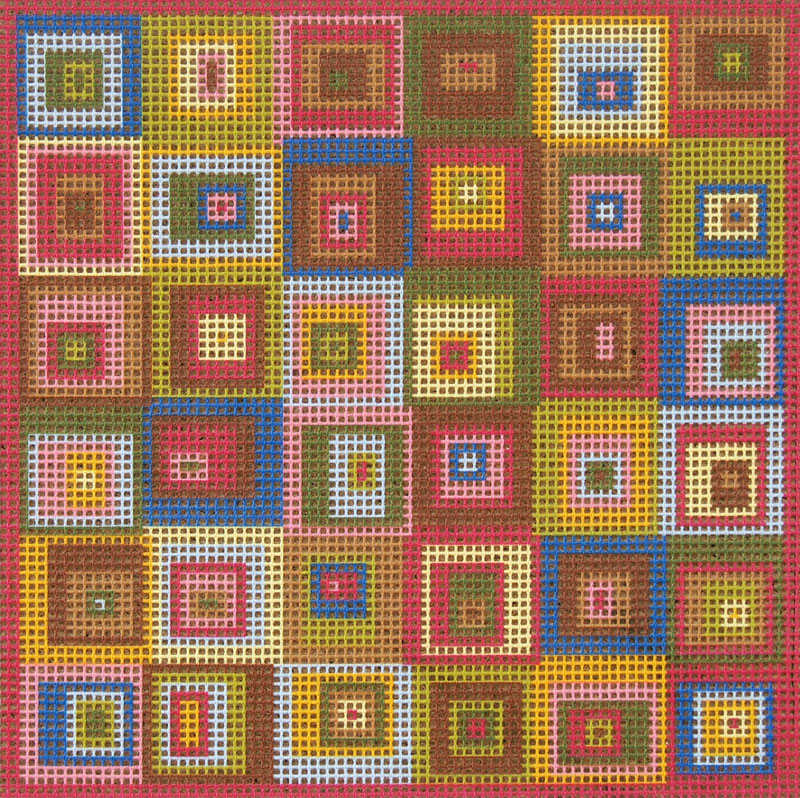 Squares - Needlepoint Tapestry Design