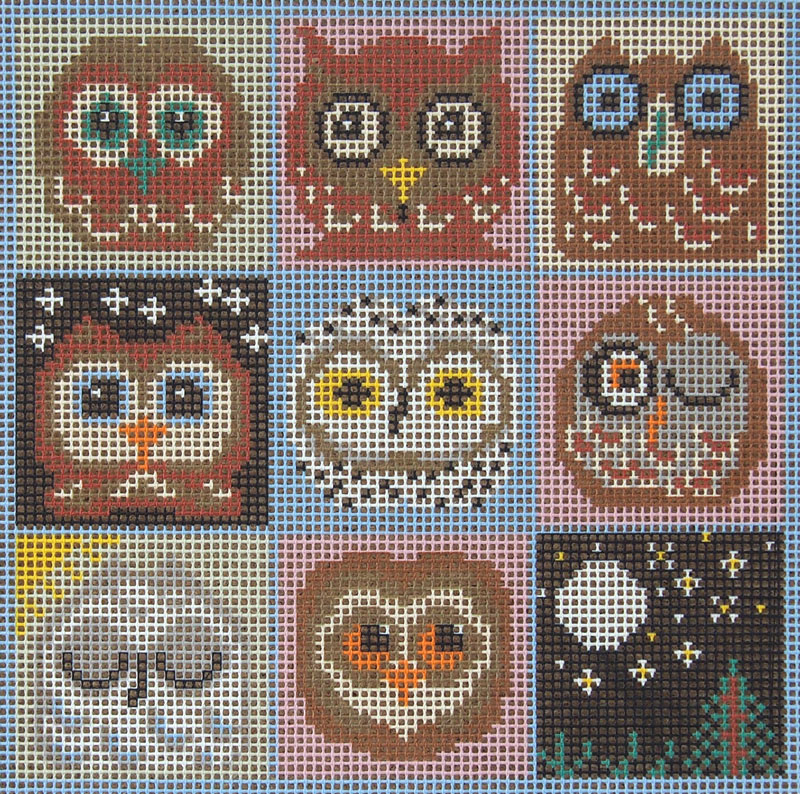 Twit Twoo - Needlepoint Tapestry Design